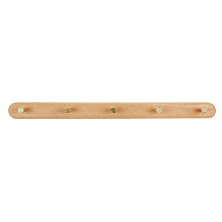 LignaHook Perchero de Pared en Madera y Latón | Diseño Minimalista y Elegante