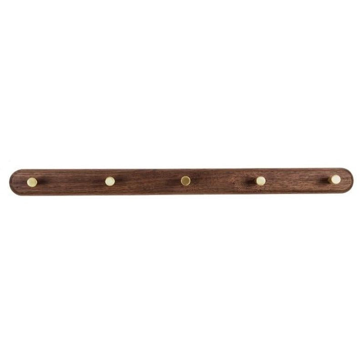 LignaHook Perchero de Pared en Madera y Latón | Diseño Minimalista y Elegante