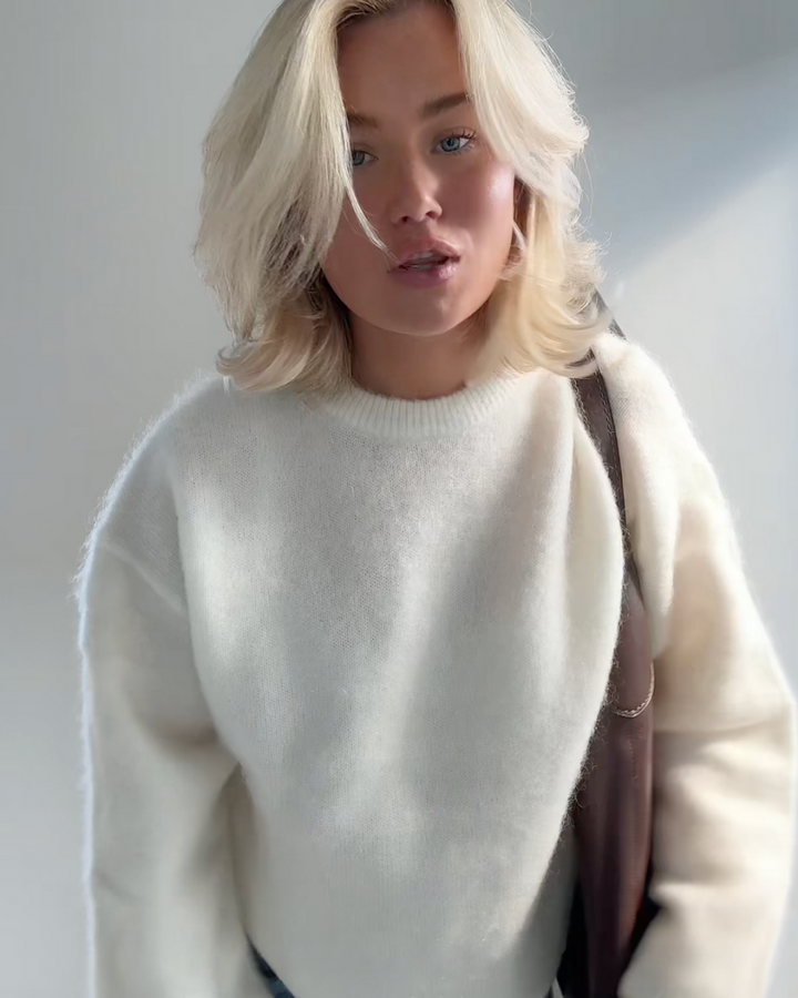 Alice Pull Mohair Douillet pour Femme | Doux & Élégant