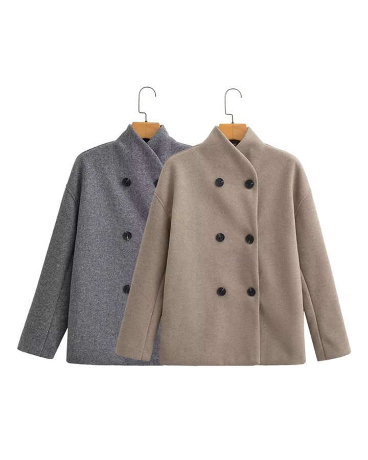 Gina Manteau Oversize en Laine | Streetwear Tendance et Confortable