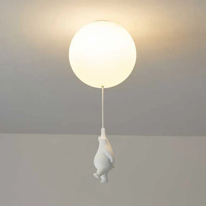 Plafonnier pour enfants avec ours et ballon | CloudBea