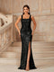 Celeste | Abito con paillettes scintillanti – Eleganza e glamour