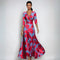 FrenchEmily | Robe portefeuille florale élégante d'automne