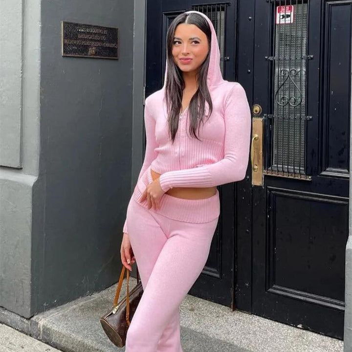 Thibaulten | Elegante conjunto de punto para mujer: comodidad y estilo