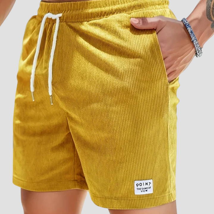 Lubin Short Homme en Velours Côtelé | Confort Estival & Texture Authentique