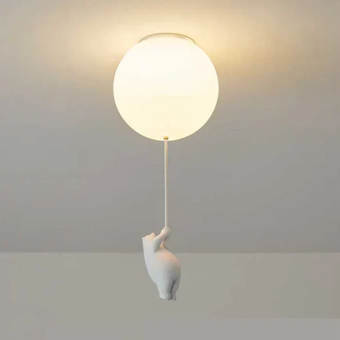 Plafonnier pour enfants avec ours et ballon | CloudBea