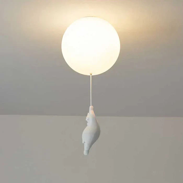 Plafonnier pour enfants avec ours et ballon | CloudBea