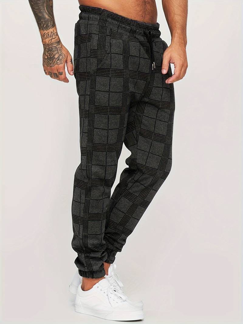Emman | Pantaloni da jogging a quadri da uomo - Stile casual e confortevole