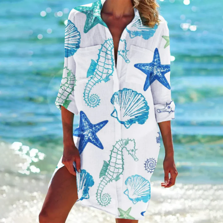 Helen | Robe Mini Polo De Plage D'Été Pour Femme