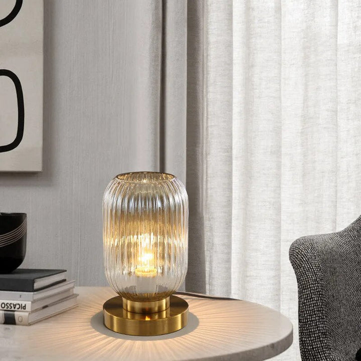 Lampe de Table Design Nordique en Verre – Élégance Moderne LED