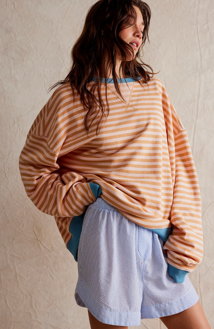 Elyna | Pull Oversize à Rayures – L’Indispensable Mode de la Saison