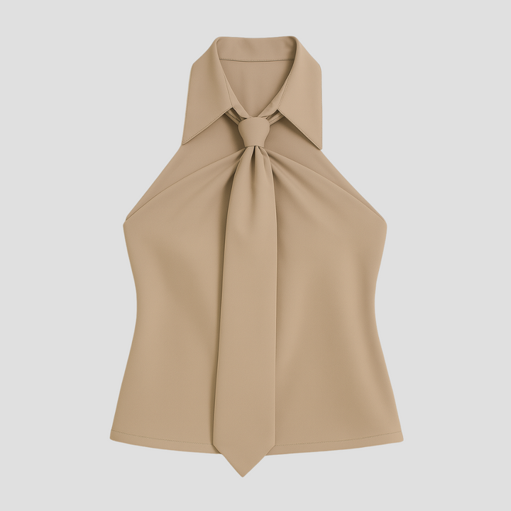 Mirella Blouse Col Halter Femme | Lignes Élégantes & Légèreté d’Été