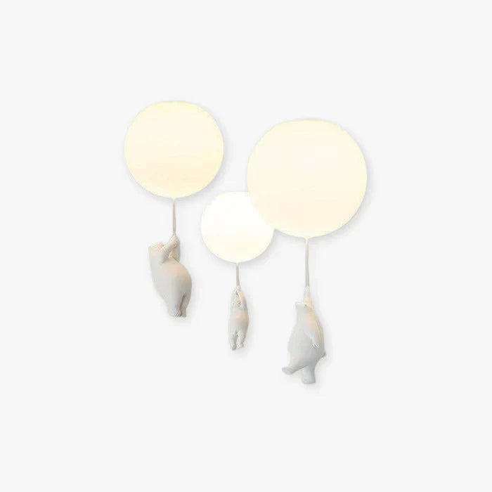 Plafonnier pour enfants avec ours et ballon | CloudBea