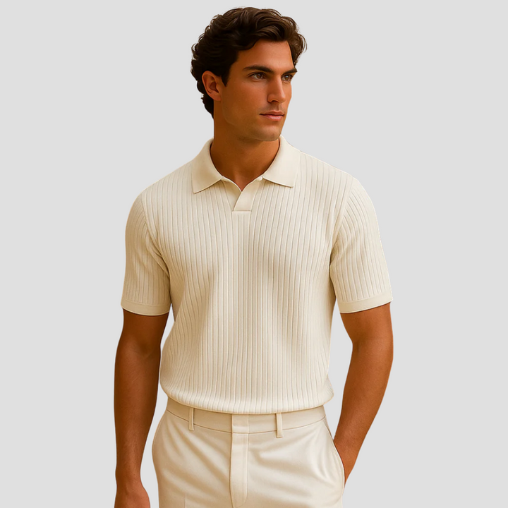 Evrard Polo Homme | Maille Côtelée, Style Estival Léger