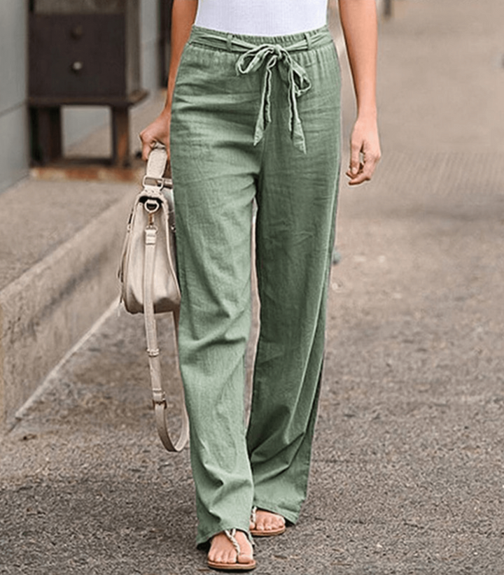 Pantalon Manon | Pantalon en Lin et Coton Femme, Confort et Élégance