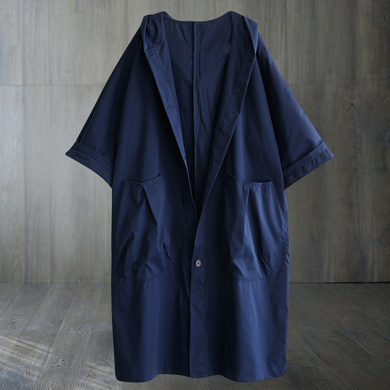 Trench-coat femme oversize | Déperlant, long avec capuche pratique
