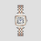 Alézia Montre Carrée Bicolore Femme | Style Intemporel & Détails Raffinés