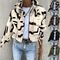 Sophie Blouson Bomber Imprimé | Modèle Court avec Cordons Réglables et Confort Optimal