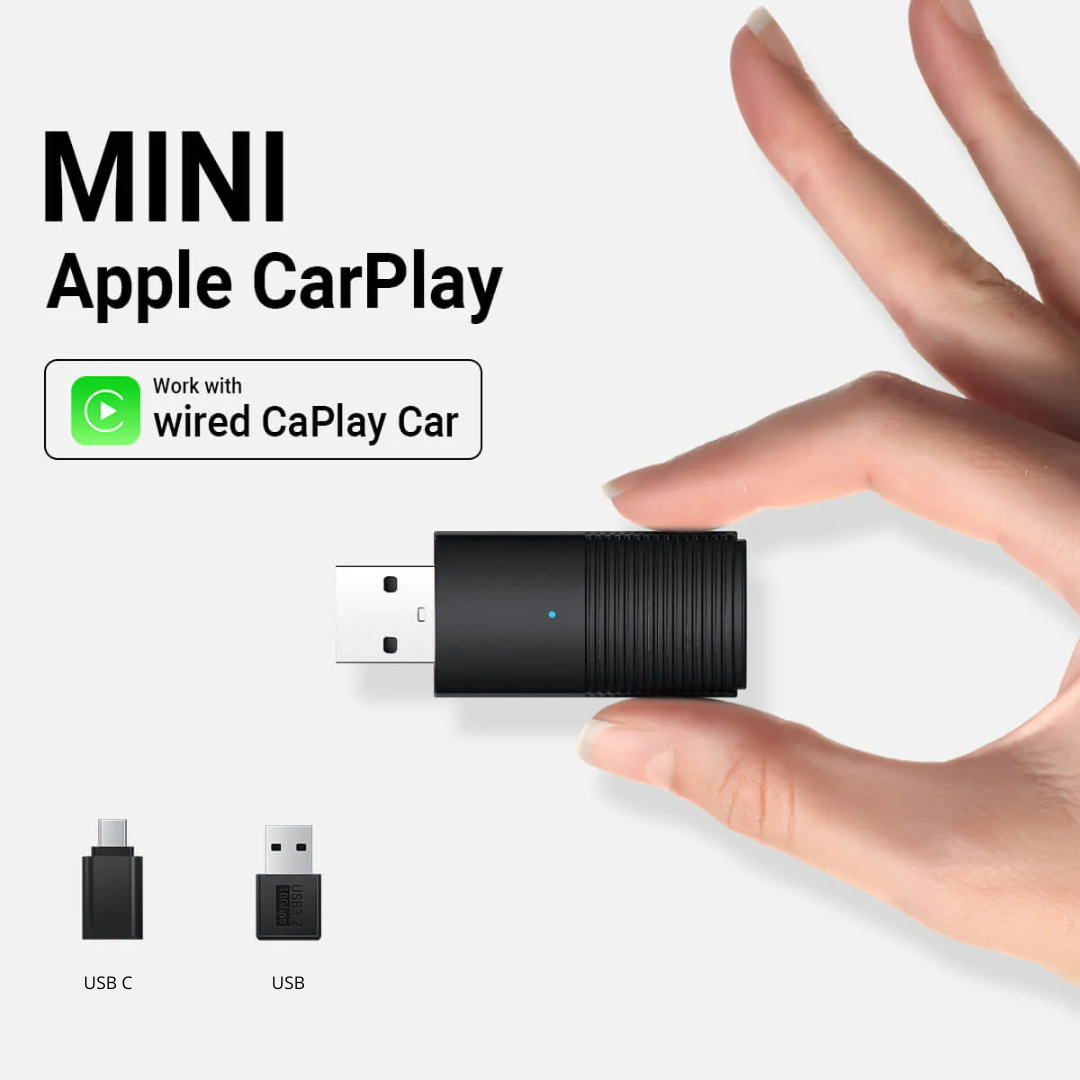 Adaptateur CarPlay Sans Fil, Compatible Apple & Android | Connexion Instantanée Plug & Play