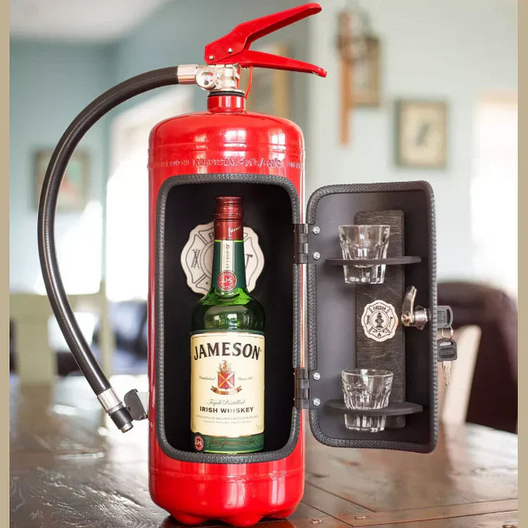 Bar secret en forme d’extincteur | Rangement discret pour bouteille et accessoires