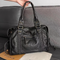 Rachela | Gran bolso de mano negro | Cuero suave de alta calidad