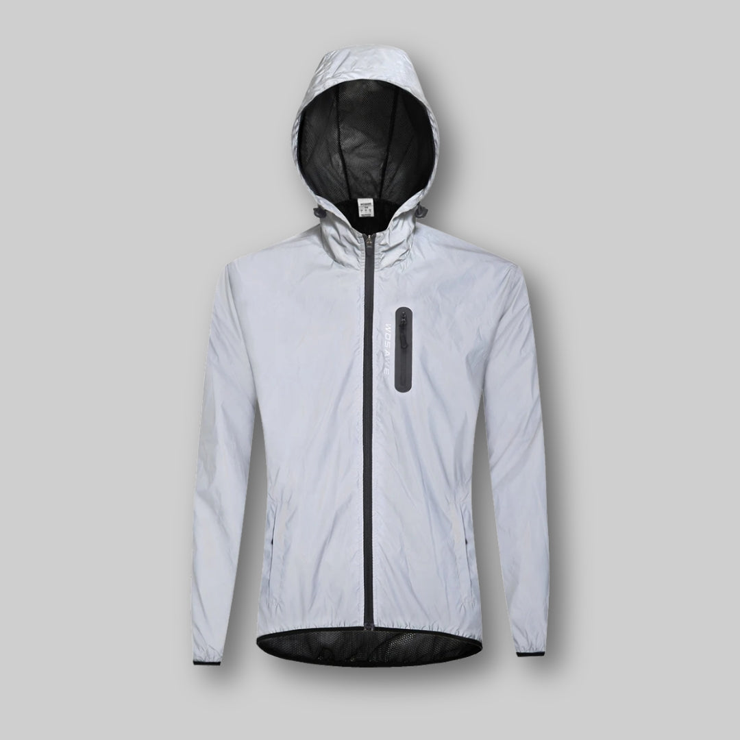 Giacca antipioggia riflettente unisex Carl | Visibilità a 360° e impermeabile | Sicura in tutte le condizioni atmosferiche