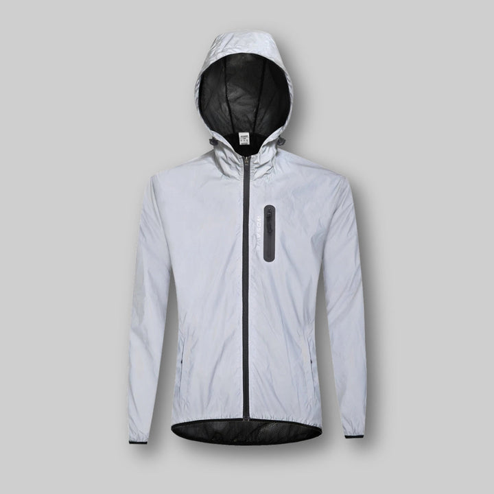Giacca antipioggia riflettente unisex Carl | Visibilità a 360° e impermeabile | Sicura in tutte le condizioni atmosferiche