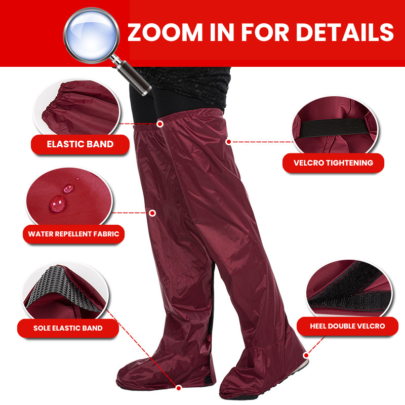 Pantalon de pluie Doki avec protège-chaussures intégrés | Imperméable et confortable pour cyclistes