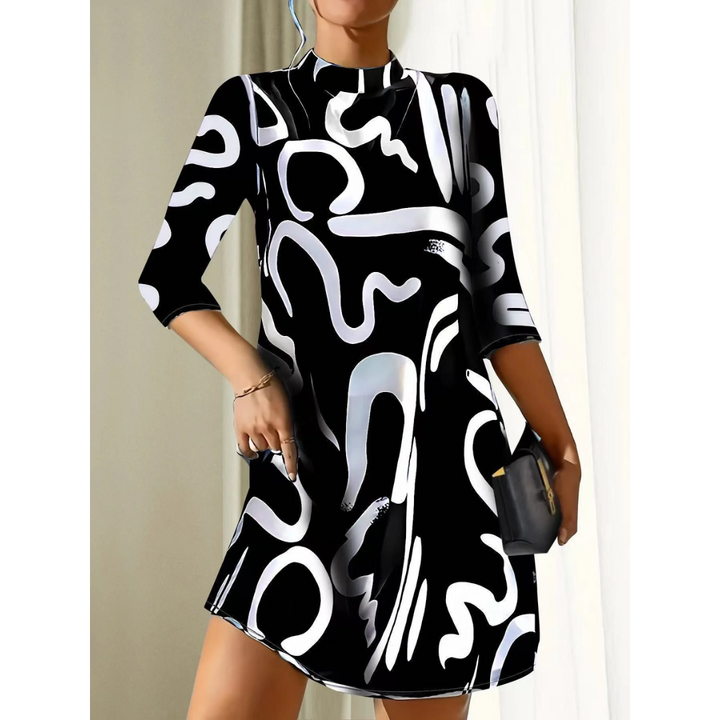 Stellah | Robe Mini Imprimé 3/4 Manches Pour Femme