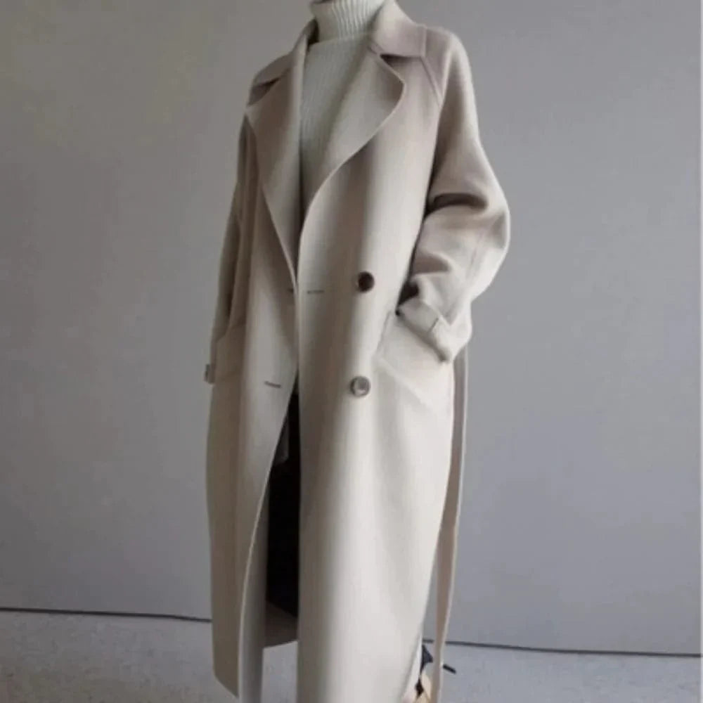 Adèle | Trench Coat Beige Élégant & Intemporel pour un Style Sophistiqué