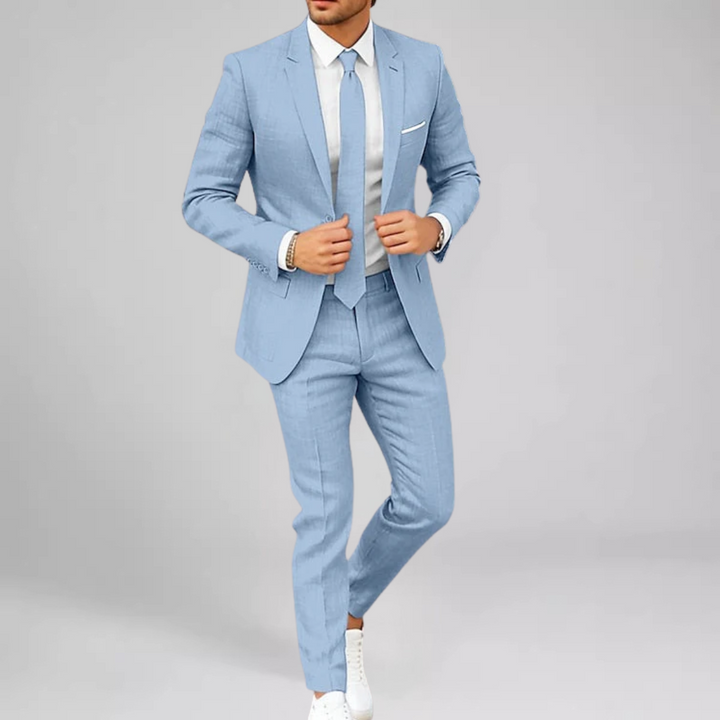 Flavien Ensemble Deux Pièces Décontracté Homme | Confort Lin-Coton & Style Estival