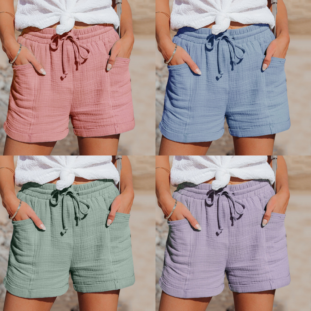 Pantaloncini in lino da donna Malia | Essenziali traspiranti per l'estate