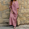 Frieda Robe en Coton-Lin Élégante | Élégance Intemporelle et Confort