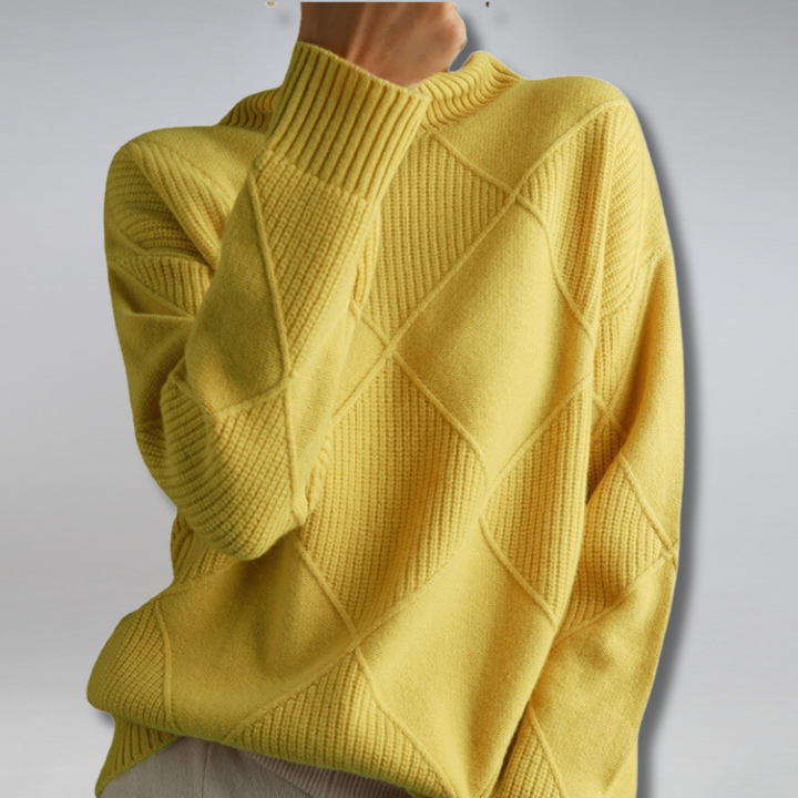 Jersey à col roulé en cachemire pour femmes Cozy Cashmere | Élégance et Confort à Chaque Fil