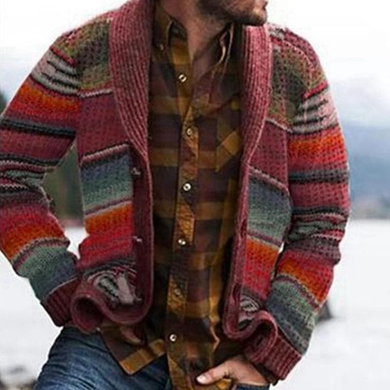 Alwin Cardigan en Tricot pour Homme | Style Moderne et Chaleur Rustique