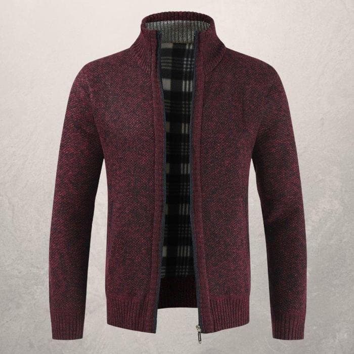 Antoine Cardigan Homme en Tricot Classique | Élégance et Confort avec Fermeture Éclair
