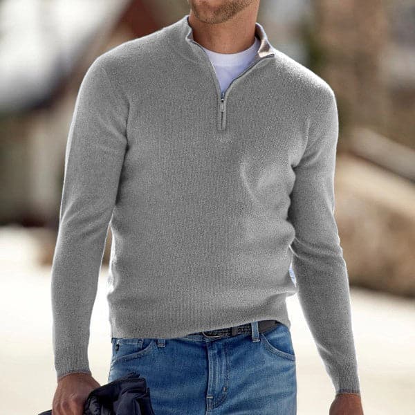 Maglione Baptiste da uomo con cerniera a un quarto | Eleganza moderna e comfort premium