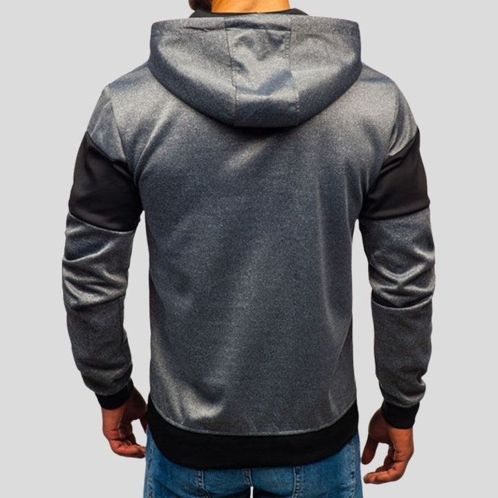Enzo - Sweat à Capuche Chaud avec Poches Avant | Design Tricolore Dynamique et Confort Absolu