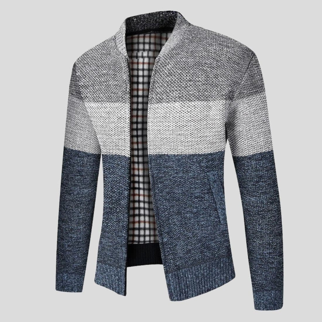 Cardigan tricolore da uomo Andre | Stile moderno color block e comfort durevole