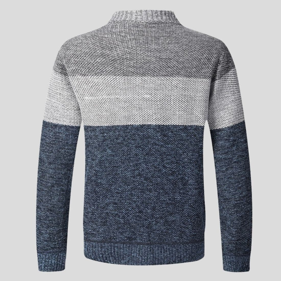 Cardigan tricolore da uomo Andre | Stile moderno color block e comfort durevole