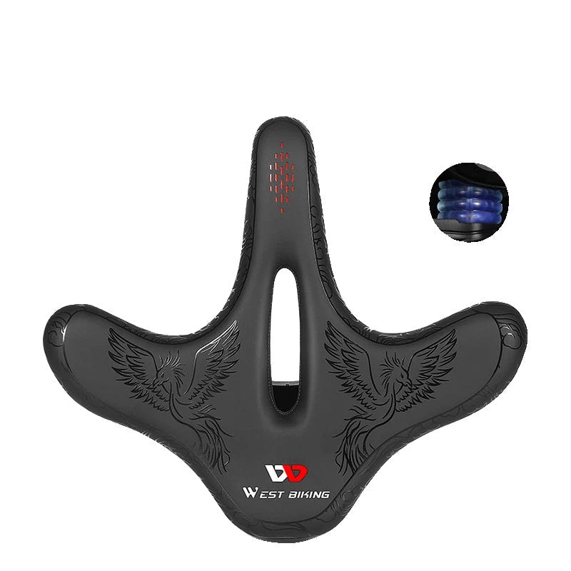 Selle de Vélo Ergonomique avec Coussin Large | Confort Antichoc pour Longues Distances | VTT & Vélo Électrique