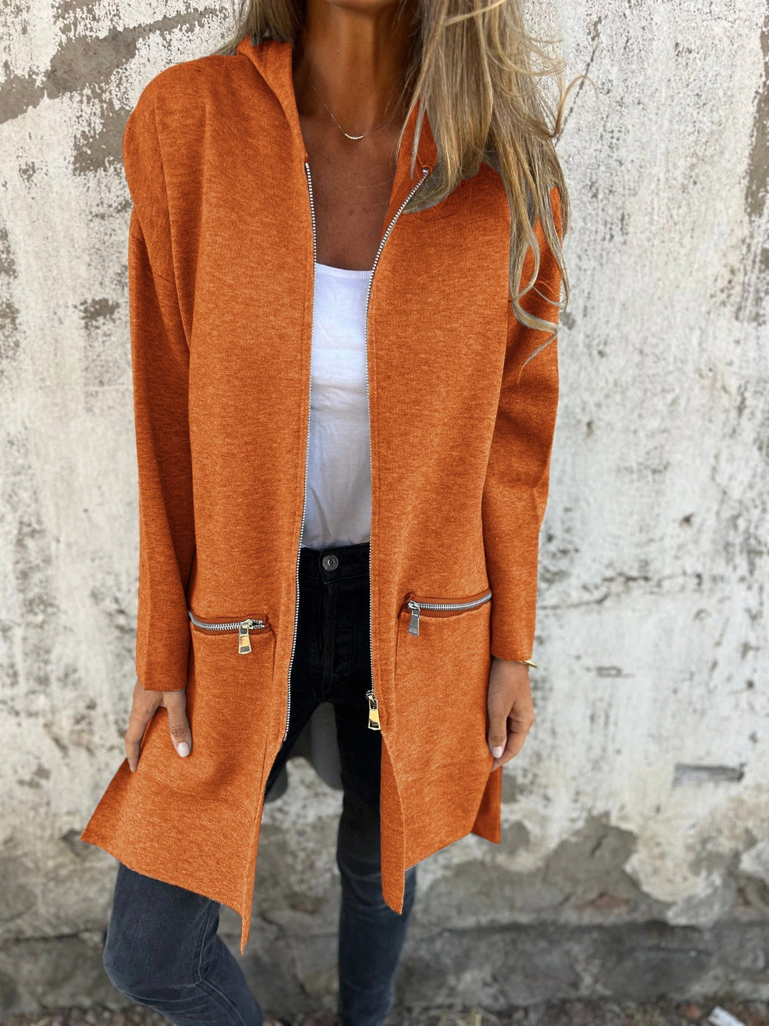 Serenity | Chaqueta informal holgada con cremallera 
