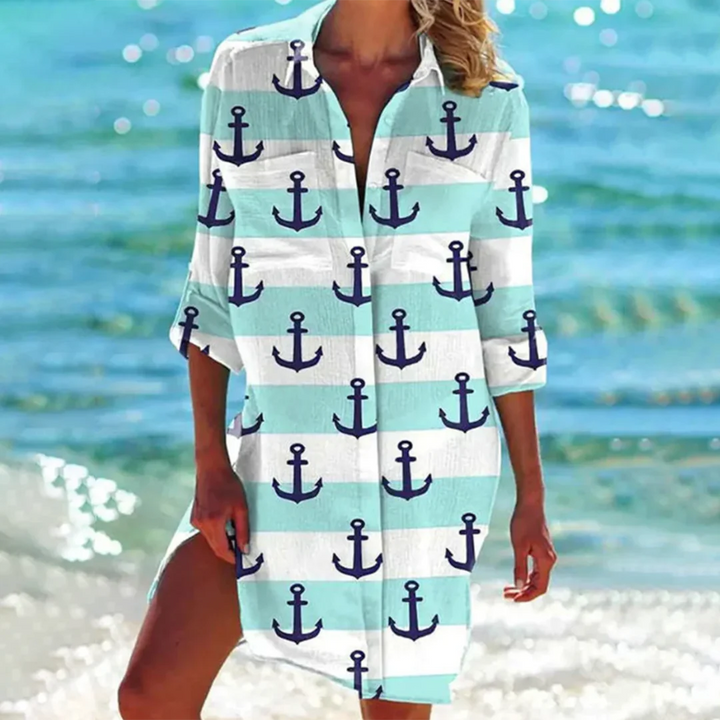Helen | Robe Mini Polo De Plage D'Été Pour Femme