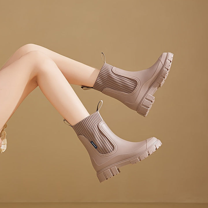 Urban Storm Stivali da Pioggia Donna – Impermeabili, Platform Confortevole e alla Moda