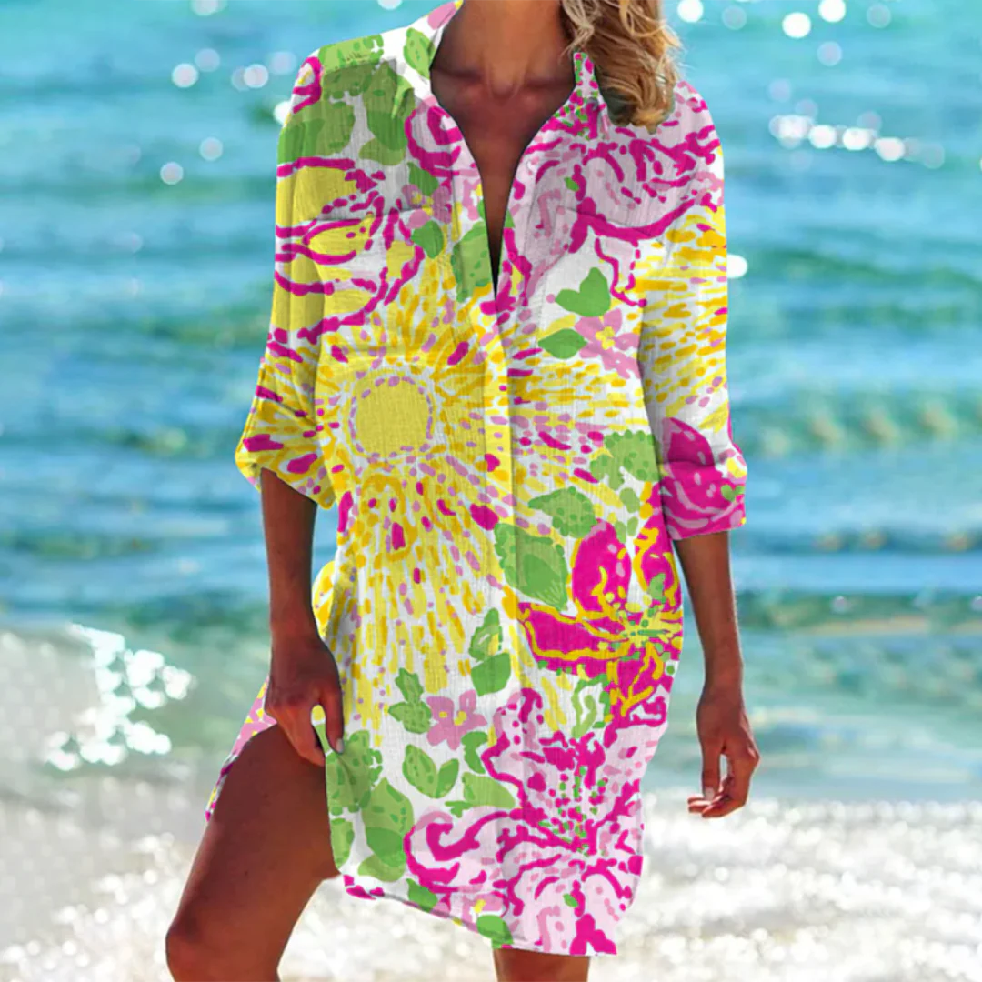 Helen | Robe Mini Polo De Plage D'Été Pour Femme