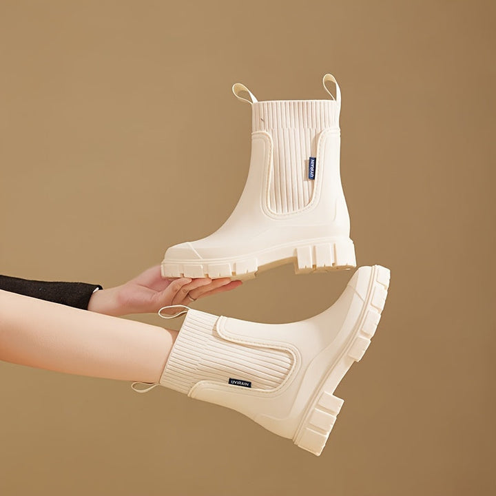 Urban Storm Stivali da Pioggia Donna – Impermeabili, Platform Confortevole e alla Moda