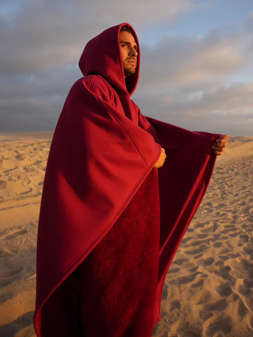 Eden Hoodie Blanket - Sweat à capuche surdimensionné avec tissu soyeux et doublure légère pour un confort ultime