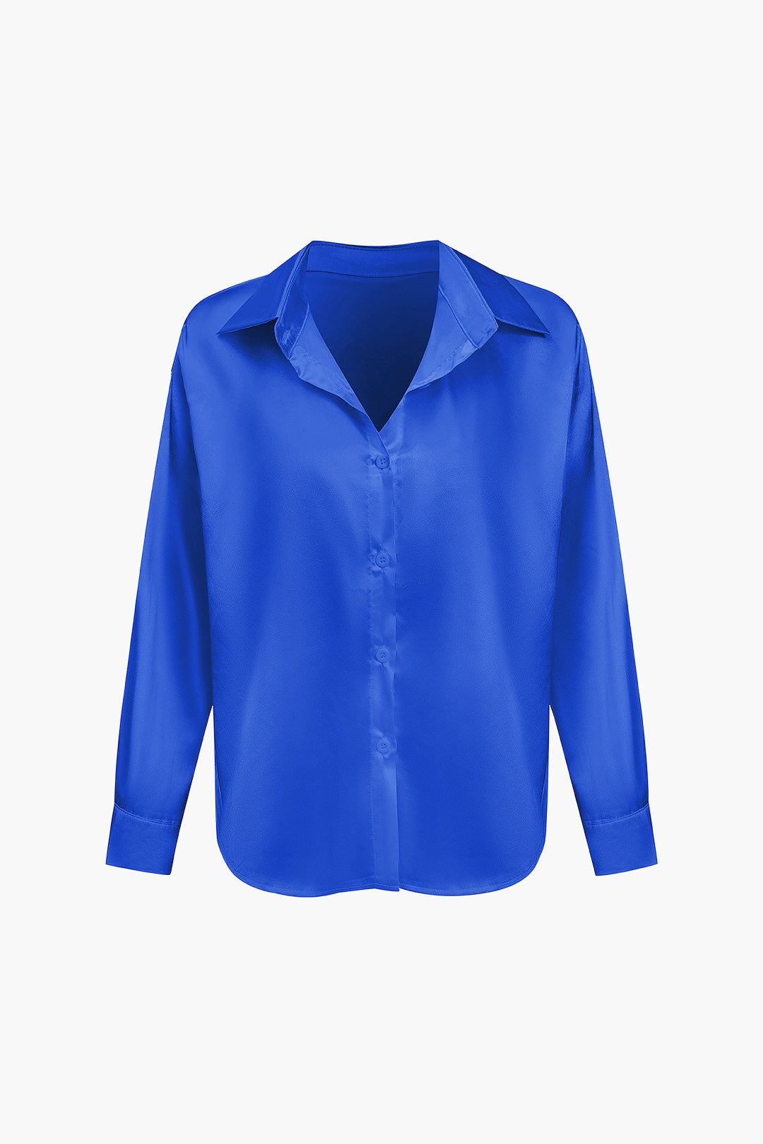 Blusa de satén Lillian para mujer | Camisa elegante de manga larga, corte holgado y diseño atemporal