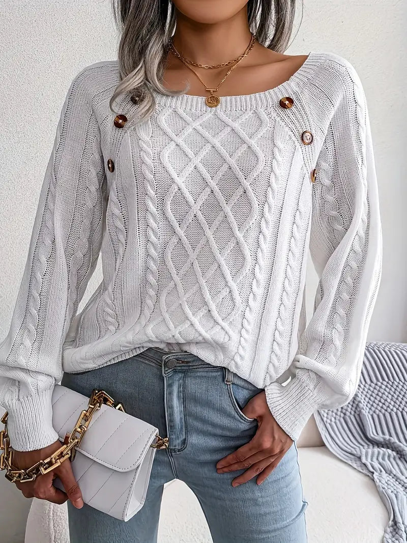 Aldara | Pull élégant pour femme, Polyvalent et confortable, Design raffiné pour une élégance au quotidien