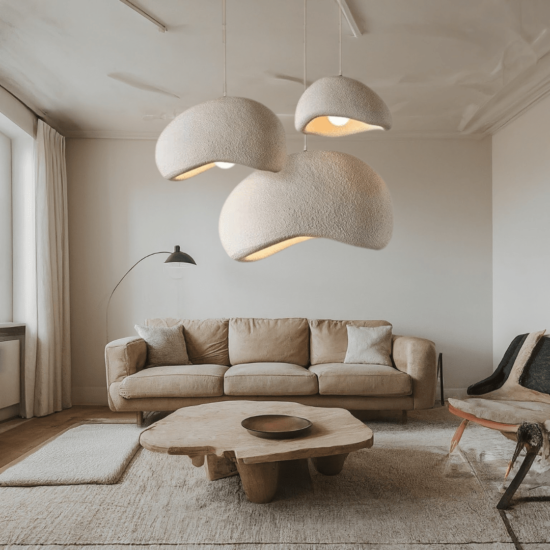 Lâmpada Suspensa Wasabi Bordô | Suspensão Design em Vidro & Metal Regulável